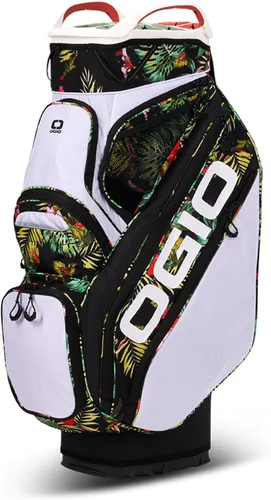 Vista 9 de OGIO Golf Silencer Cart Bag Rojo/Blanco/Azul