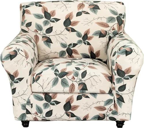 Vista 35 de CRFATOP Fundas para sillas suaves de 2 piezas para perros, fundas elásticas para sillón de 1 plaza, fundas de muebles de sofá lavables con 1 funda