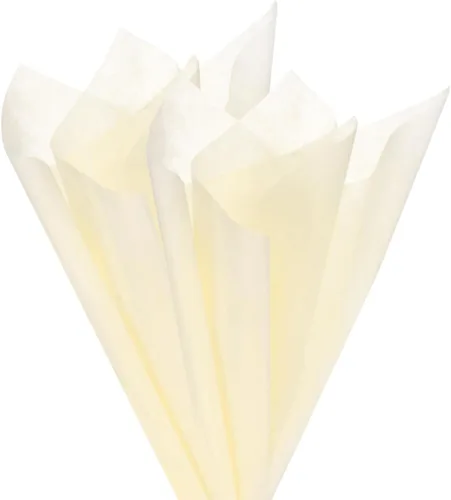 Vista 9 de M METERXITY Papel de flores de algodón coreano de 38 hojas, papel de algodón impermeable de 11.8 pulgadas para bouquets/embalaje de regalo [blanco]
