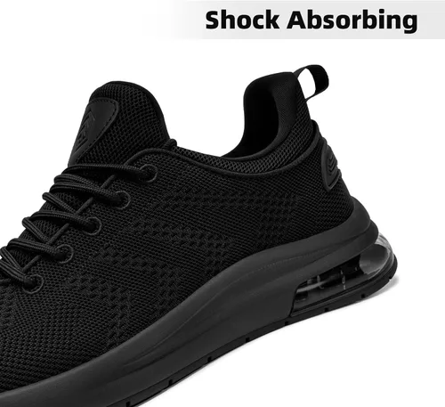 Vista 3 de LARNMERN Zapatos de trabajo antideslizantes para hombre, impermeables, informales, para cocinero, cocina, calzado de trabajo, ligero, transpirable