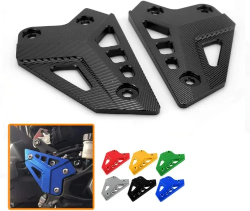 Vista 4 de Accesorios de aluminio CNC para motocicleta, reposapiés, juego trasero, estribera, placas de talón, protector para Kawa' Z900 2017-2022 2023