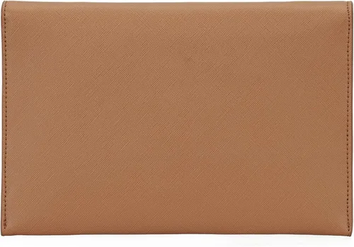 Vista 3 de Dexmay - Bolso de mano tipo sobre para mujer, tamaño mediano, de piel saffiano, plegable