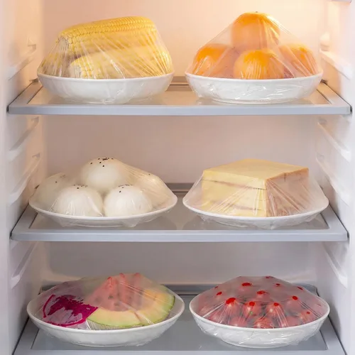 Vista 6 de Homelove 100 fundas para tazones a prueba de pan, envoltura de plástico grande para alimentos, masa madre, pan, horneado, elástico, reutilizable