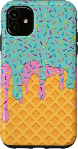 Vista 8 de Ice Cream Cone with Sprinkles Case for iPhone 17