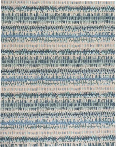 Vista 23 de Dash & Albert Paint Chip Hand Micro Hooked Wool Rug, 2' X 3', Bark Abstract