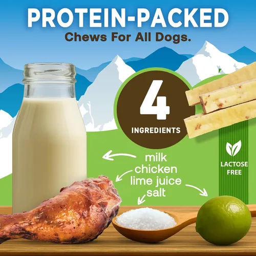 Vista 8 de EcoKind Masticables Premium de Queso de Yak Dorado del Himalaya para Perros, Golosinas para Perros de Raza Grande, Totalmente Natural, Masticable