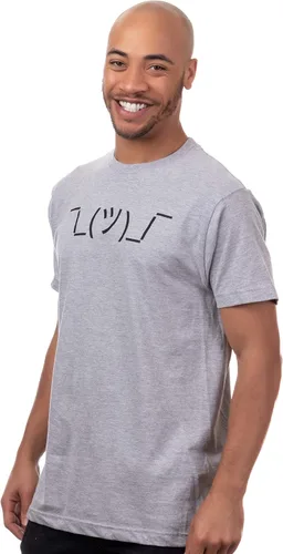 Vista 3 de _ _ Camiseta estampada sarcástica con meme Shruggie para hombres y mujeres