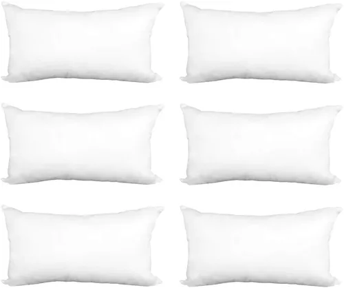Vista 7 de Hometex Canada Relleno de almohada de 14 x 24 pulgadas, funda de tela de poliéster de primera calidad