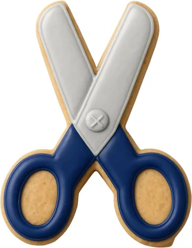 Vista 3 de Foose Cortadores de galletas de 3.5 pulgadas, tijeras hechas a mano en Estados Unidos, salón escolar, para niños, acero estañado