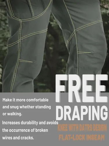Vista 5 de Tacvasen - Pantalones tácticos para exteriores, ligeros, tipo cargo, de asalto, para hombre