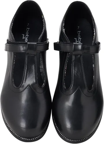 Vista 5 de bebe Zapatos planos para niña de cuero sintético Mary Jane, zapatos de uniforme escolar para niñas, zapatos casuales para niñas (5-7 niños grandes)