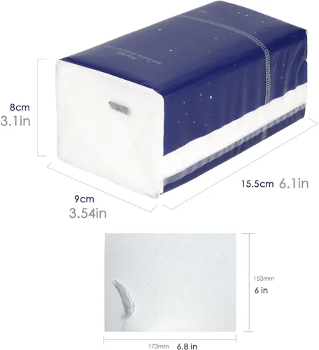 Vista 7 de Servilletas faciales suaves, papel higiénico, funda de bolsa, no en caja, tejido facial desechable, papel facial blanco, material de fibra de pulpa