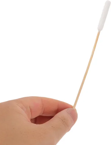 Vista 4 de Levemolo PET Ear Cleaning Wooden Handle 500pcs Cotton Swabs, Single Head