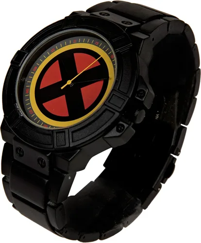 Vista 2 de Marvel X-Men - Reloj con símbolo de cara con correa de metal negro