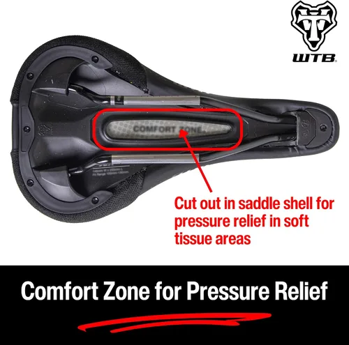 Vista 5 de WTB Koda Mountain Bike Seat (Saddle) - Gravel, Trail & Bikepacking (Medium/Wide, 3 Rail Options)