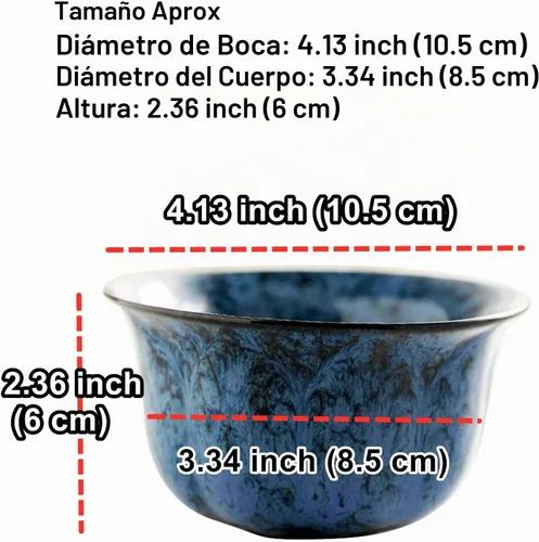 Vista 6 de Macetas para suculentas con drenaje en relieve con patrón de dragón en relieve, bandeja de bambú, maceta de cerámica, 4 piezas, macetas, macetas