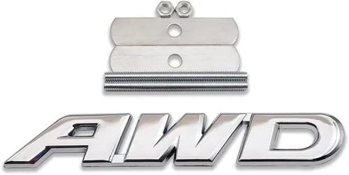 Vista 11 de Emblema de metal 3D de la parrilla delantera del coche con logotipo de AWD de tracción en las cuatro ruedas, 4 x 4, repuesto deportivo todoterreno