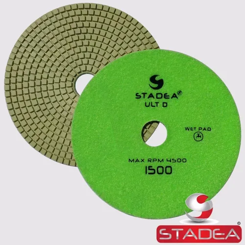Vista 7 de PPW152X Almohadillas de pulido de granito 7 "Almohadilla de diamante 50 Grit para granito piedras de cuarzo pulido