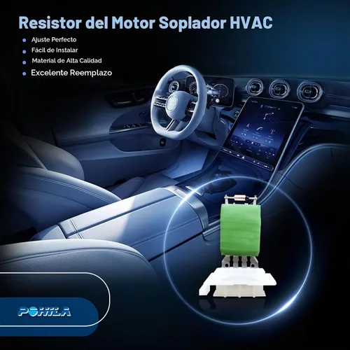 Vista 5 de Resistencia del ventilador del motor POHILA compatible con 1K0959263A Volkswagen Jetta 2005-2014 Passat 2006-2010 Tiguan 2009-2017 Beetle Golf CC