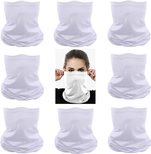 Vista 27 de Mascarillas de Polaina para el Cuello, Bufanda en Tubo, Bandanas Sin Costuras, Pañuelos para el Rostro, Cubierta Multiusos para la Cabeza
