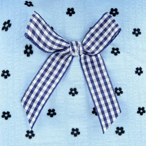 Vista 6 de SMALLLEE_LUCKY_STORE Camiseta de algodón con volantes y mangas con lazo para mascotas, camiseta de algodón para perros pequeños, medianos, gatos Azul