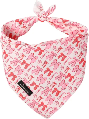 Vista 33 de ARING PET Bandana de abeja para perros, bandana de abejas amarillas rosas para mascotas, bufanda triangular, baberos para cachorros, pequeños Rosa