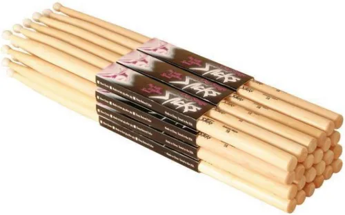 Vista 4 de OnStage On-Stage Baquetas de arce 2B con punta de madera, 12 pares