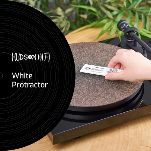 Vista 2 de Hudson Hi-Fi Herramienta transportadora de alineación de lápiz óptico con cartucho de fono LP para tocadiscos, alto contraste