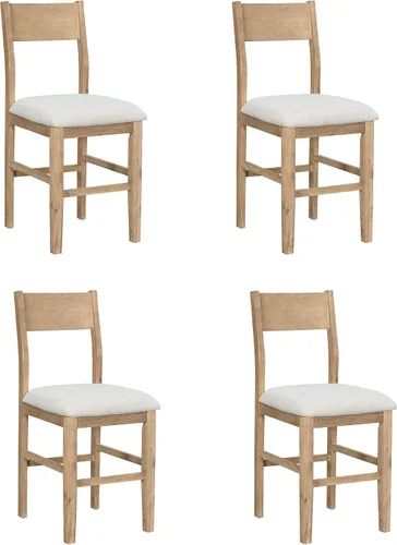 Vista 8 de Harper & Bright Designs Juego de mesa de comedor de 5 piezas con mesa de comedor rectangular y 4 sillas de comedor, juego de muebles de cocina