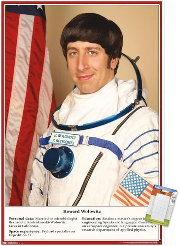 Vista 11 de Trends International The Big Bang Theory - Póster de pared de astronauta, 34 pulgadas de largo x 22.4 pulgadas, versión enmarcada en negro Versión