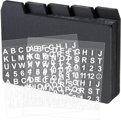 Vista 11 de Lewtemi 50 separadores de tarjetas de índice de 3 x 5 pulgadas, separadores de tarjetas de índice con tarjetas guía con 2 calcomanías de números