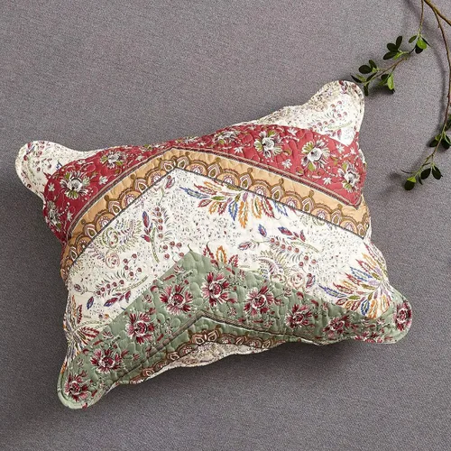 Vista 9 de DaDa Bedding Juego de edredón bohemio con diseño floral, tamaño individual, 2 piezas