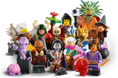 Vista 3 de LEGO Minifigures Dungeons & Dragons - Paquete de 6 juguetes para niños y niñas a partir de 5 años - Figuras coleccionables para niños y adultos