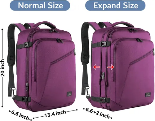 Vista 149 de MATEIN - Mochila de viaje extragrande de 10.56 galones, mochila de viaje ampliable apta para aerolíneas, para viajeros de fin de semana, hombres