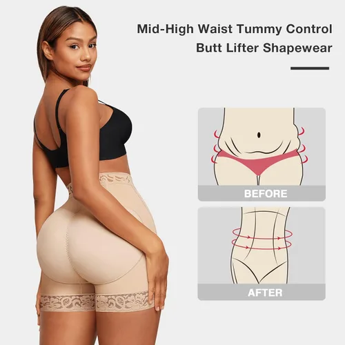 Vista 3 de Lover-Beauty Butt Lifter Panties Faja Shorts Hip Enhancer Tummy Control Butt Lifting Shapewear