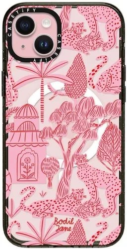 Vista 45 de CASETiFY Impact Funda para iPhone 15 [Probada contra Caídas de Grado Militar 4X / Protección contra Caídas de 8.2 pies / Compatible con Magsafe]