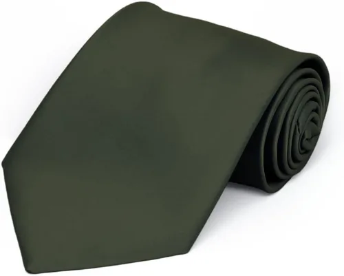 Vista 15 de tiemart Corbata de color sólido prémium Negro