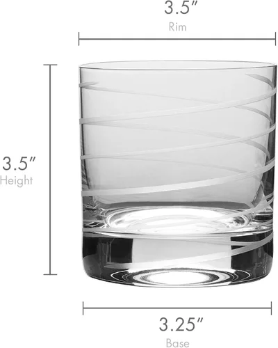 Vista 2 de Mikasa Cheers Double Old Fashioned Glass, 12.75-Ounce, Set of 4