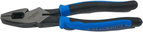 Vista 6 de Klein Tools J2000-9NE Alicates Cortadores Laterales para Electricistas, Fabricados en EE.UU., Alicates de Alto Apalancamiento de 9 Pulgadas Cortan