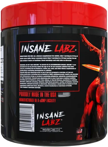 Vista 7 de Insane Labz Paquete Hellboy, psicótico Hellboy preentrenamiento y loco amino BCAA, aumenta la masa muscular, la fuerza, el enfoque y el tiempo