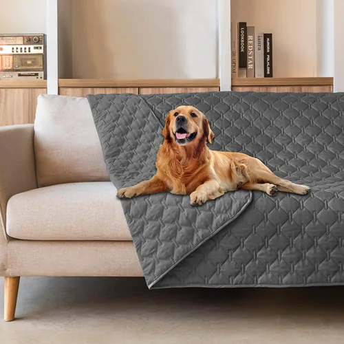 Vista 16 de gogobunny Manta para mascotas 3 veces más resistente, impermeable y a prueba de arañazos; protector de muebles reversible para perros y gatos, funda