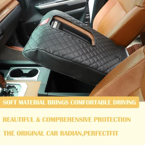 Vista 6 de CHEAYAR Kit de Cubierta para Reposabrazos de Consola Central, Cojín de Reposabrazos de Consola Automotriz Personalizado, Compatible con Toyota