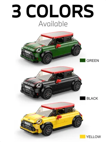Vista 3 de RASTAR Ladrillos de construcción con licencia de 308 piezas para MINI John Verde