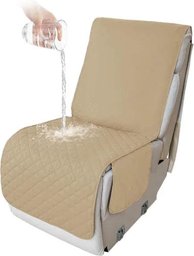 Vista 174 de HDCAXKJ Fundas de sofá seccional reclinable 100% impermeable, forma de L, funda de sofá reclinable lavable acolchada suave para mascotas, perro
