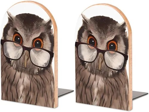 Vista 16 de Bird Rock Doves - Sujetalibros de madera resistente para estantes, tapones decorativos antideslizantes resistentes para libros, películas, CDs