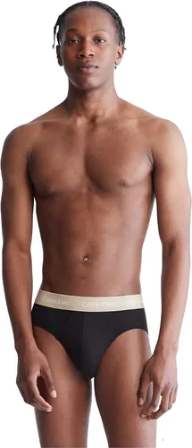 Vista 2 de Calvin Klein - Calzoncillos de algodón para hombre, 3 unidades, color azul