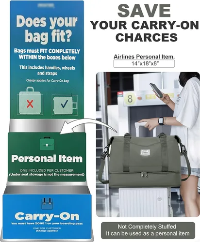 Vista 14 de Bolsa de viaje para mujer, bolsa deportiva para gimnasio, H-Negro