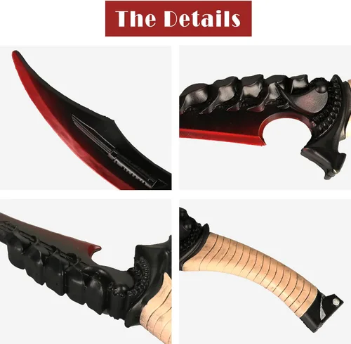 Vista 7 de HOTTERCOS Espada pirata de espuma falsa de fantasía de 25 "para Halloween