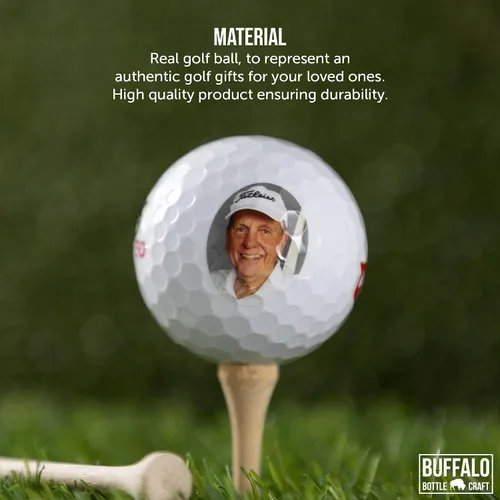 Vista 2 de Wilson Fifty Fifty Pelotas de golf personalizadas, manga de 3, añade tu foto o logotipo, diseños personalizados para hombres y mujeres, regalos