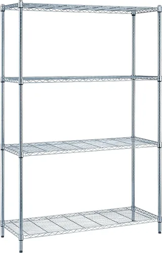 Vista 7 de Quantum Storage Systems RWR72-1830LDBK Estantería de Alambre Ajustable Negra con Epoxy 4 Estantes 72" H x 30" W x 18" D